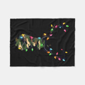 Christmas Holiday Camo Deer Hunting Reindeer Xmas Fleecedecke (Vorderseite (Horizontal))