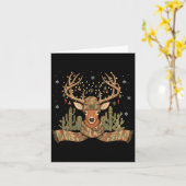 Christmas Holiday Camo Hunting Reindeer Deer Xmas  Karte (Gelbe Blume)