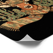 Christmas Holiday Camo Hunting Reindeer Deer Xmas  Poster (Ecke)