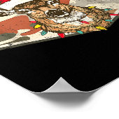 Christmas Holiday Camo Hunting Reindeer Deer Xmas  Poster (Ecke)