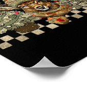 Christmas Holiday Camo Hunting Reindeer Deer Xmas Poster (Ecke)