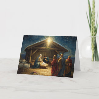 Christmas Holiday Card Baby Jesus Series #4 Karte
