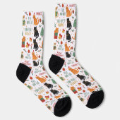 Christmas Holiday Cat Socks For Cat Lovers Socken (Rechts)