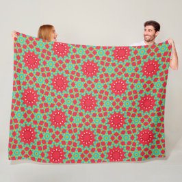 Christmas Holiday Charm Pattern Fleecedecke