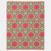 Christmas Holiday Charm Pattern Fleecedecke (Vorderseite)