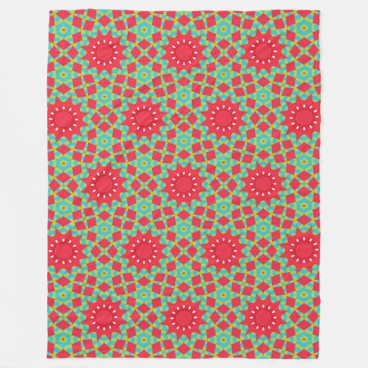 Christmas Holiday Charm Pattern Fleecedecke (Vorderseite)