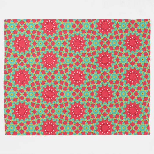 Christmas Holiday Charm Pattern Fleecedecke (Vorderseite (Horizontal))