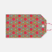 Christmas Holiday Charm Pattern  Geschenkanhänger (Vorderseite (Horizontal))