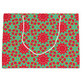 Christmas Holiday Charm Pattern  Große Geschenktüte (Vorderseite)