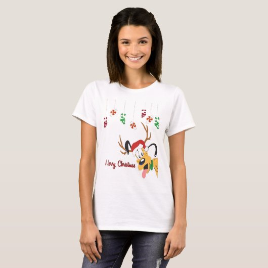 Christmas Holiday Cute Candy Peppermint T-Shirt (Vorne ganz)