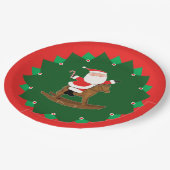 Christmas Holiday Equestrian Party Pappteller (Schrägansicht)