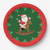 Christmas Holiday Equestrian Party Pappteller (Vorderseite)