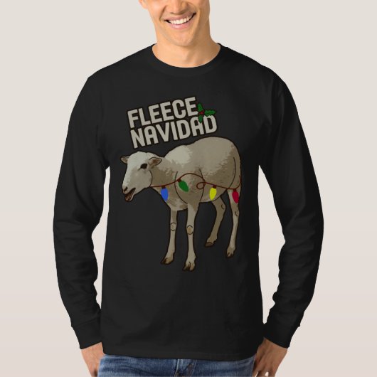 Christmas Holiday Fleece Navidad Spanish Espanol T-Shirt (Vorderseite)