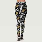 CHRISTMAS HOLIDAY FLORAL CUSTOM MONOGRAM LEGGINGS (Rückseite)
