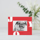 CHRISTMAS HOLIDAY FOTO | Weihnachtsfreude Postkarte (Stehend Vorderseite)