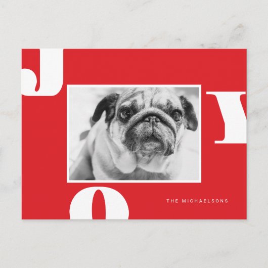 CHRISTMAS HOLIDAY FOTO | Weihnachtsfreude Postkarte (Vorderseite)