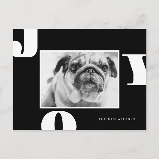 CHRISTMAS HOLIDAY FOTO | Weihnachtsfreude Postkarte (Vorderseite)