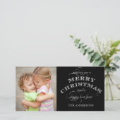 CHRISTMAS HOLIDAY FOTOKARTE FEIERTAGSKARTE (Stehend Vorderseite)
