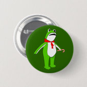 Christmas Holiday Frog Button (Vorne & Hinten)