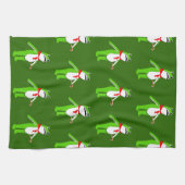 Christmas Holiday Frog Gift Kitchen Towel Geschirrtuch (Horizontal)
