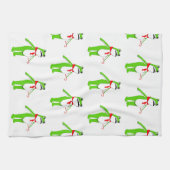 Christmas Holiday Frog Gift Kitchen Towel Geschirrtuch (Horizontal)