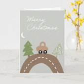 Christmas Holiday greeting card Karte (Gelbe Blume)