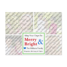 Christmas Holiday Greeting Card with Custom Fotos