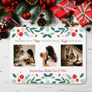 Christmas Holiday holly ivy berry 3 Foto von gift Magnet
