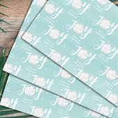 Christmas Holiday Joy Beach Turquoise Coastal Geschenkpapier Set