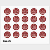 CHRISTMAS HOLIDAY JOY ROUND CHALK ART STICKERS (Blatt)