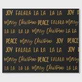 Christmas Holiday Joy text  Geschenkpapier (Flach)