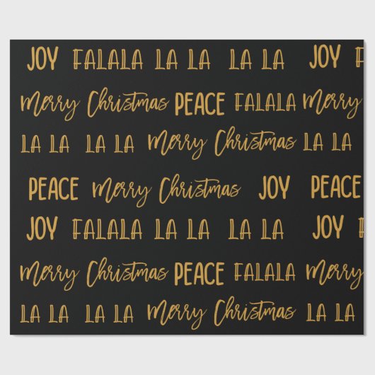 Christmas Holiday Joy text  Geschenkpapier (Flach)
