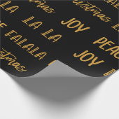 Christmas Holiday Joy text  Geschenkpapier (Ecke)