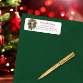 Christmas Holiday Mailbox Floral Monogram