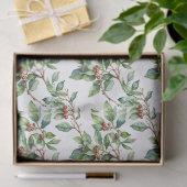 Christmas Holiday Mistletoe in Watercolor Seidenpapier (Geschenk)