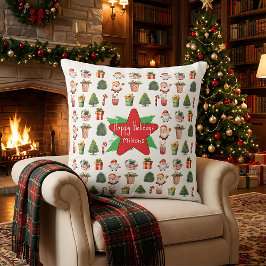 Christmas holiday modern simple winter  kissen