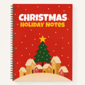 Christmas Holiday Notebook – Lined Notes Notizblock (Vorderseite)