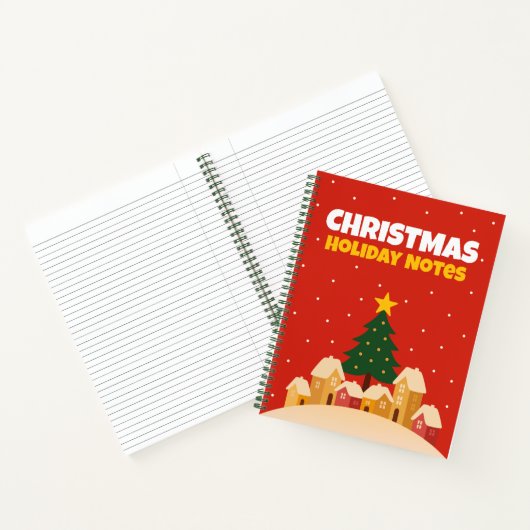 Christmas Holiday Notebook – Lined Notes Notizblock (Innenseite)