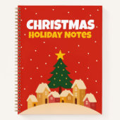 Christmas Holiday Notes – Checklist Notebook Notizblock (Vorderseite)