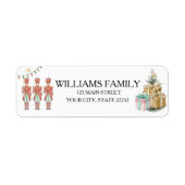 Christmas Holiday Nutcracker Address Label (Vorne)