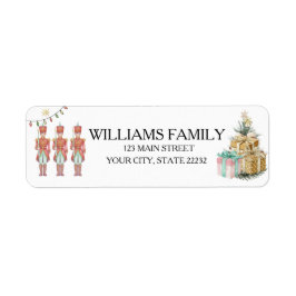 Christmas Holiday Nutcracker Address Label