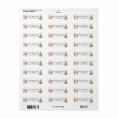 Christmas Holiday Nutcracker Address Label (Vorne)