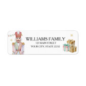 Christmas Holiday Nutcracker Address Label (Vorne)