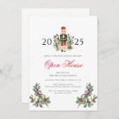 Christmas Holiday Nutcracker Open House Party Einladung (Vorne/Hinten)