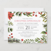 Christmas Holiday Open House Party Invitation (Vorderseite)