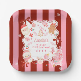 Christmas Holiday Paper Plate for Any Events Pappteller