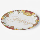 Christmas Holiday Paper Plates – Festive Dinner Pappteller (Schrägansicht)