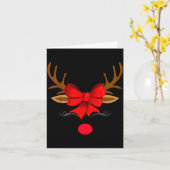 Christmas Holiday Party Santa Claus Rudolph The Re Karte (Gelbe Blume)