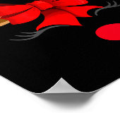 Christmas Holiday Party Santa Claus Rudolph The Re Poster (Ecke)