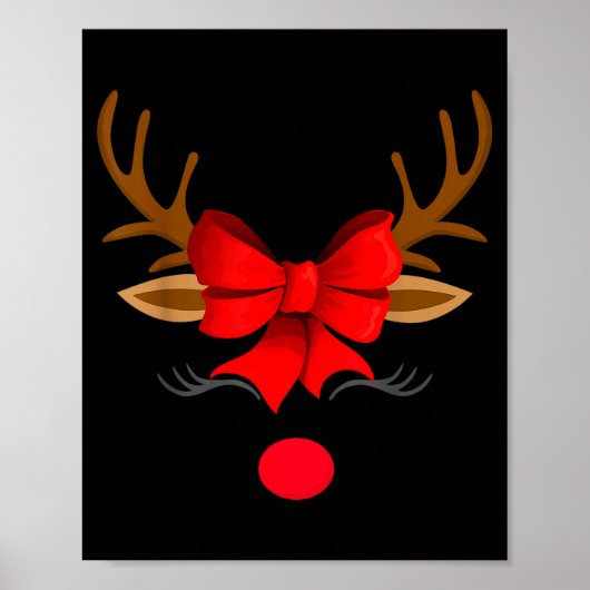 Christmas Holiday Party Santa Claus Rudolph The Re Poster (Vorne)